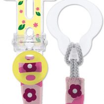 MAM Clip It, Baby Soother Chain Fits All MAM Soothers, Newborn Essentials, Pink (Soothers Not Included)