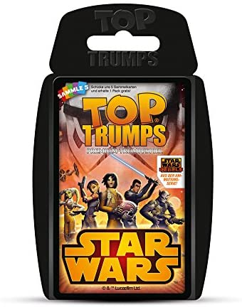Winning Moves 62004 - Top Trumps - Star Wars Rebels - card game - for four people, Small