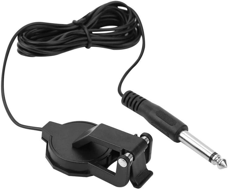 Violin Pickup, 3m 6.35mm Diameter Audio Jack Clip-on Microphone Piezo Violin Acoustic Guitar Pickup, As shown in the picture