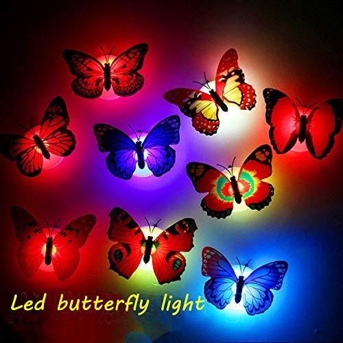 WecanLight (Pack of 24) 3D Luminous Butterfly Wall Stickers Decor Art Decorations - Image 2