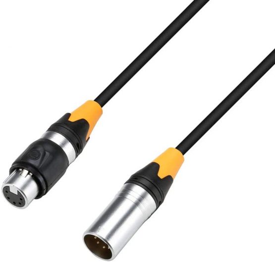 Adam Hall Cables DMX Cable 5-Pin XLR Male to XLR Female IP65 3.0 m