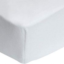 Bloomsbury Mill - 2 Pack - 100% Organic Cotton Fitted Sheets - Soft and Breathable Jersey Cotton Sheets - Cot Baby Sheets - Plain White - 60 cm x 120 cm