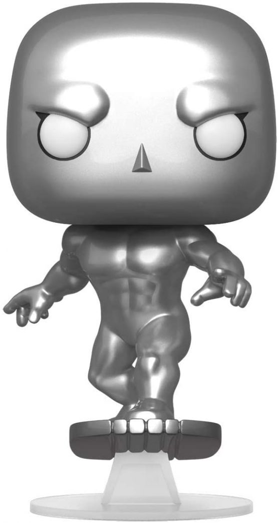 Funko 44992 POP Marvel: Fantastic Four - Silver Surfer Collectible Toy, Multicolour