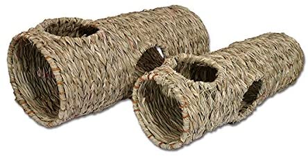 Rosewood Naturals Woven Jumbo Extra Long Play Tunnel, Small Animal Activity Toy, House and Hideout