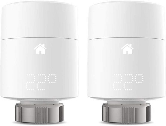 tado° V3P-2SRT01V-TC-ML Smart Radiator Thermostat (Vertical mounting) -Duo Pack, Add-ons for Multi-Room, Intelligent Heating Control, White