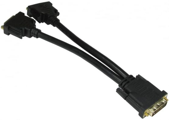 World of Data DVI-D Splitter Cable Adapter - Duplicate your image on TWO displays