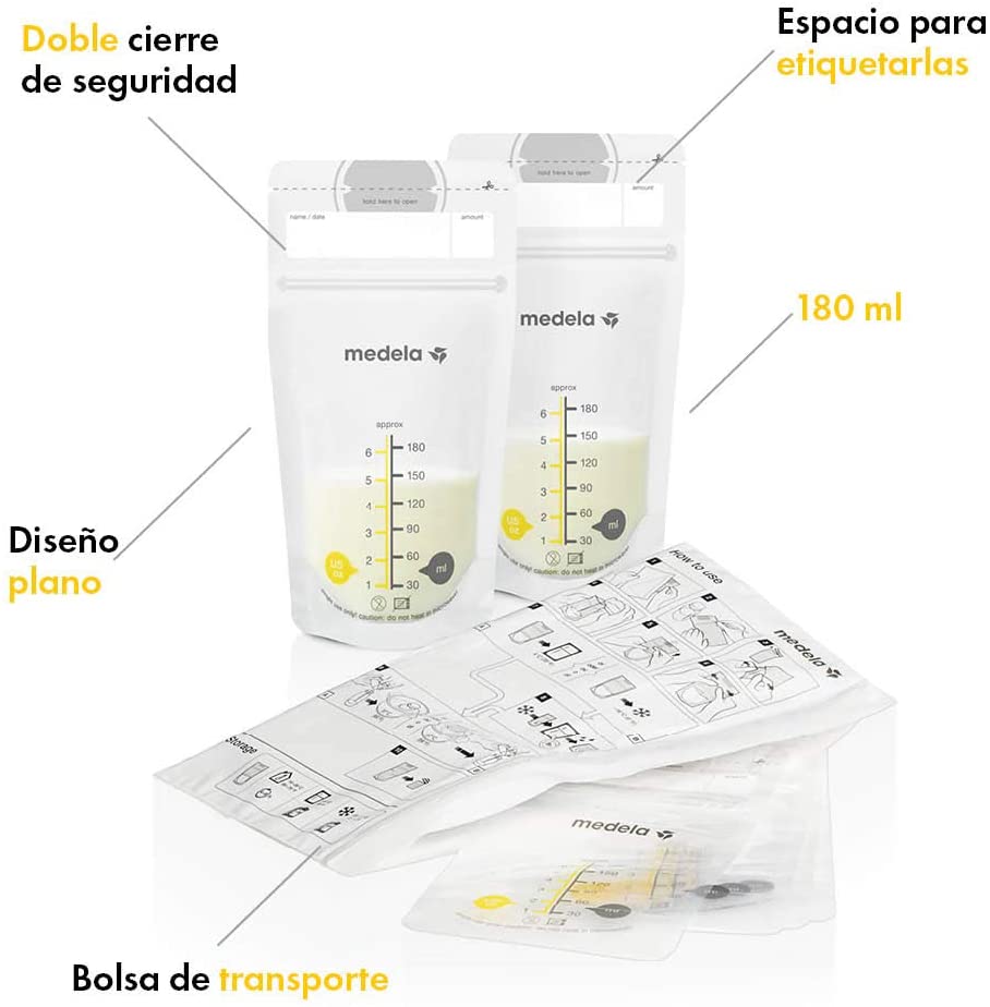 Medela Breast Milk Storage Bags 50 white, 50 Count (Pack of 1) - Image 3