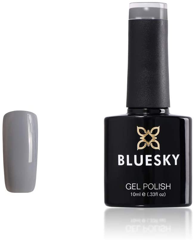 Bluesky Gel Nail Polish, Medium Grey QXG546, Long Lasting, Chip Resistant, 10 ml (Requires Curing Under UV/LED Lamp)