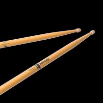 ProMark Drum Sticks - Rebound 5B Drumsticks - Drum Sticks Set - Acorn Wood Tip for Larger Sweet Spot - ActiveGrip Clear Hickory Drumsticks - Consistent Weight and Pitch - 1 Pair