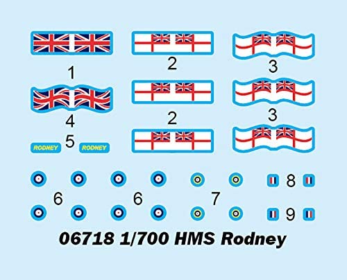 Trumpeter 1: 700 - HMS Rodney, Various, Small - Image 3