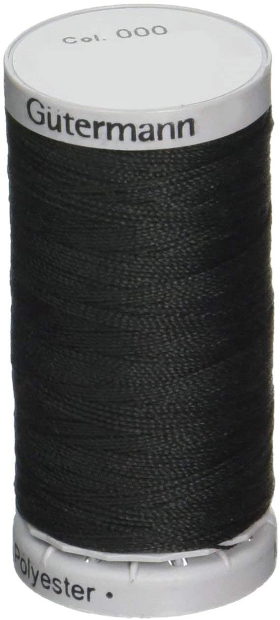 Gutermann Extra Strong Thread, Polyester, Black, 100 m, 5.5x2.5x2.5 cm