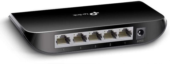 TP-Link TL-SG1005D, 5 Port Gigabit Ethernet Network Switch, Ethernet Splitter, Hub, Desktop and Wall-Mounting, Plastic Case, Plug and Play, Energy-Saving, Black