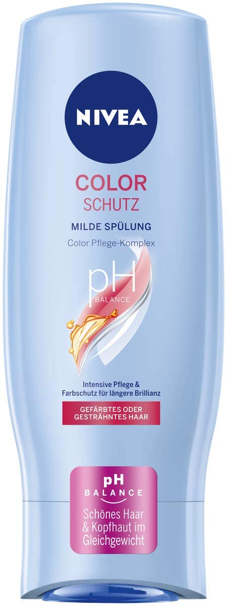 NIVEA Color Schutz Mild Conditioner (200 ml), Gentle Conditioner with Color Care Complex for Healthy Dyed Hair