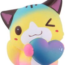 Anboor Squishies Cat Love Heart Kawaii Soft Squishy Slow Rising Scented Animal Squishies Stress Relief Toys Prime Collection Gift 1PCS