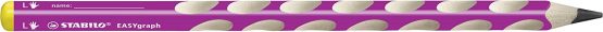 Handwriting Pencil - STABILO EASYgraph Box of 6 B Pink Left Handed - Image 2