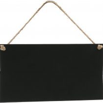 rosenice Mini Black Wooden Message Signs rectanguilaire 26 x 14 cm