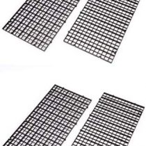 CCCYMM 4 Pcs Grid Divider Tray Egg Crate Louvre Aquarium Fish Tank Bottom Isolation,Black