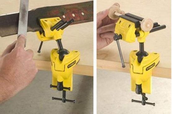 STANLEY 1-83-069 MAXSTEEL Multi Angle Vice, Yellow/Black - Image 4
