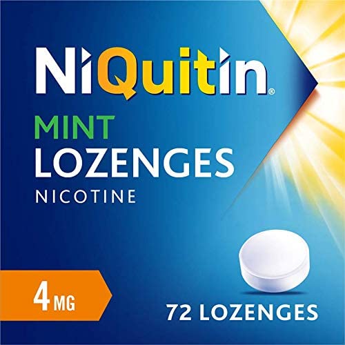 NiQuitin 4mg Nicotine Lozenges, Mint Flavour (72 Mint Nicotine Lozenges), Fast, Effective Craving Relief