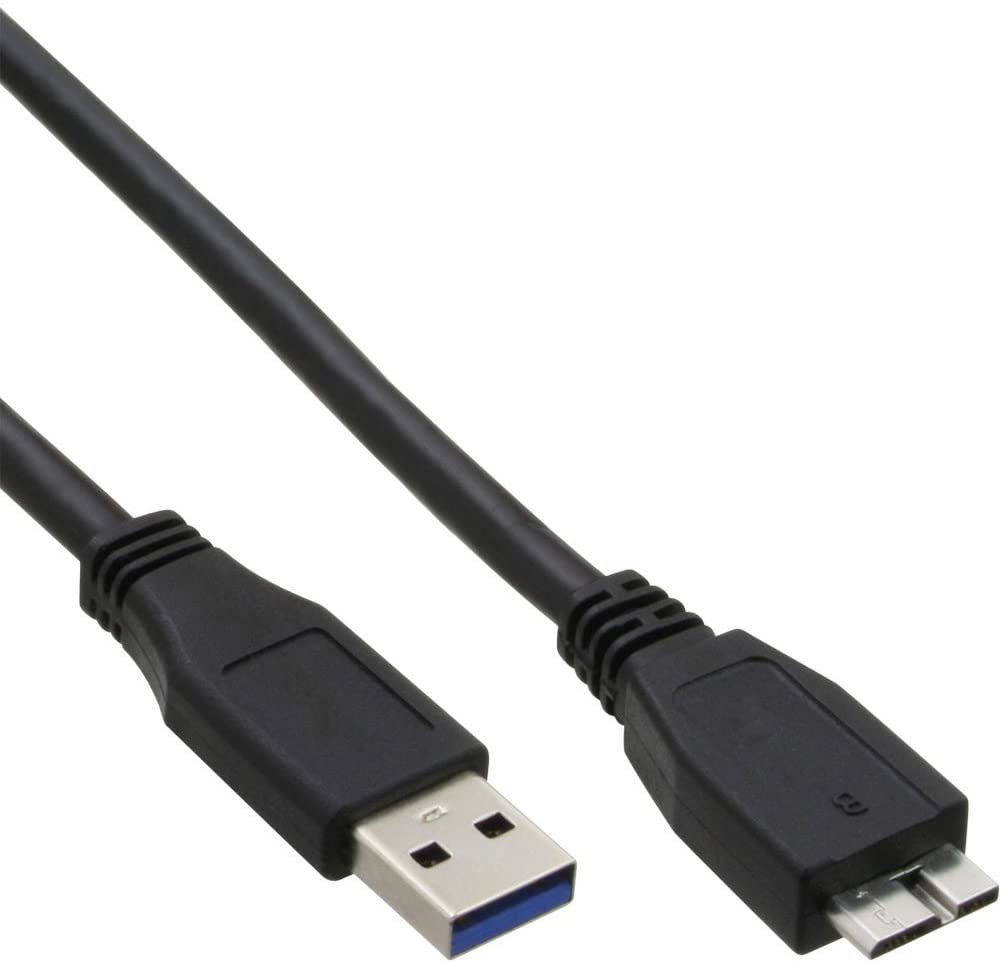 InLine A to Micro B USB 3.0 Cable 5 m Black, 5 meters