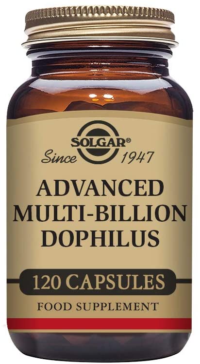 Solgar Advanced Multi-Billion Dophilus Vegetable Capsules, Pack of 120-4 Curated Strains of Beneficial Microorganisms