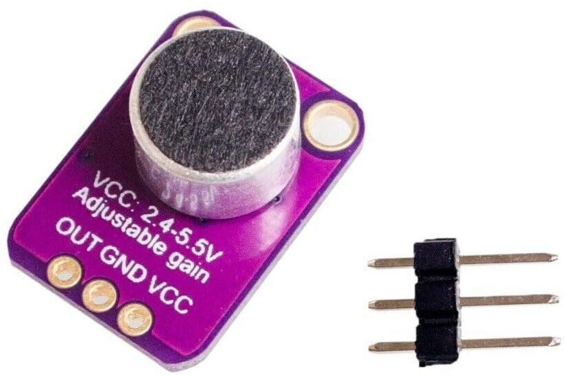 5pcs GY-MAX4466 Electret Microphone Amplifier MAX4466 Adjustable Gain Module, Purple - Image 2