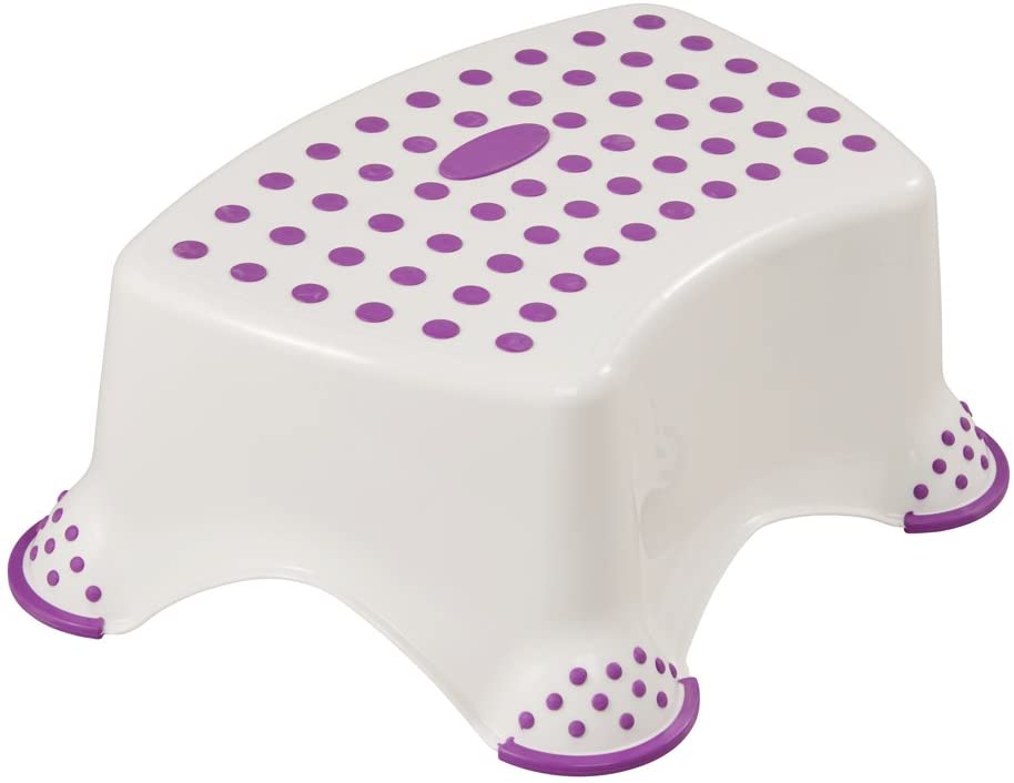 keeeper Hippo Step Stool, For 18 months to 10-years, Anti-Slip Design, Tomek, White, Hippo White, Hippo White - Image 2