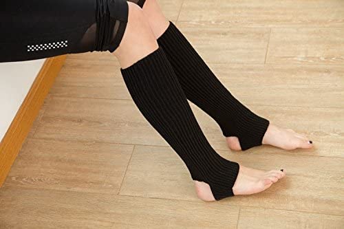 Leg Warmers for Women Knitted Long Woman Yoga Socks Sport Leg Warmers Gym Fitness Dancing Female Girls Daily Wear Exercising Keep Warm Latin Dance - Image 4