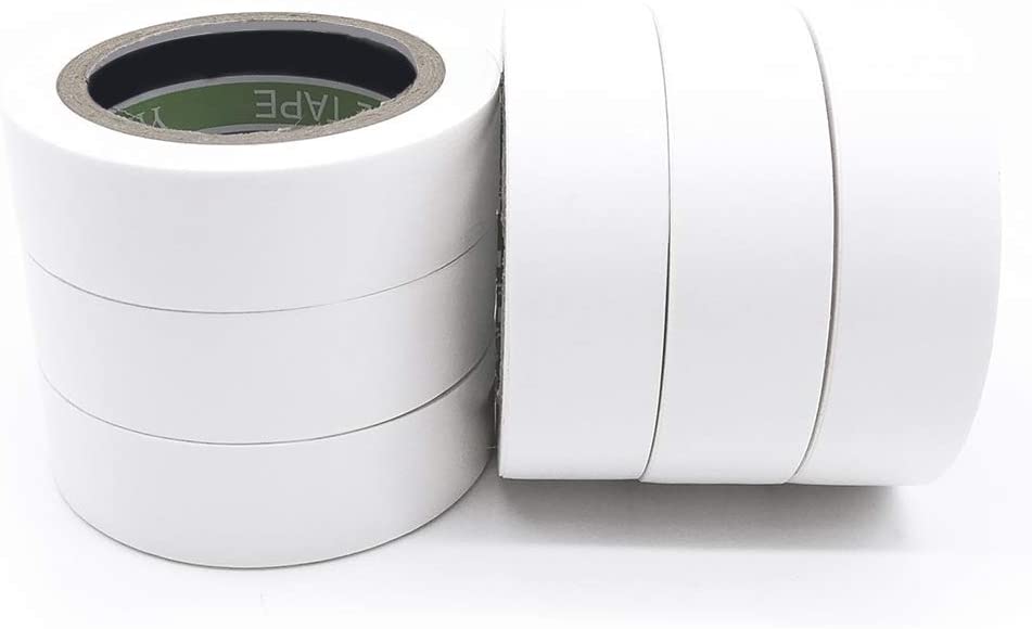 YTBUBOR 6 Pack White Electrical Insulation Tape Adhesive Gaffer Tape 17mm × 9m, 17mm x 9m - Image 4