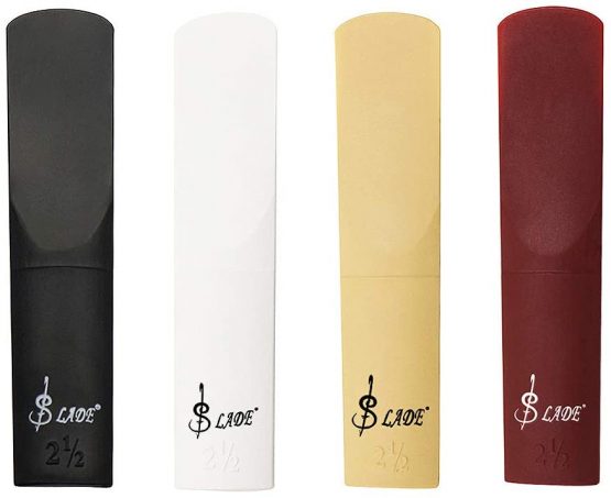 OriGlam Alto Sax Reed, Alto Sax Saxophone Reed, Resin Reeds for Alto Saxophone Parts, 2.5 Strength (Black) - Image 2