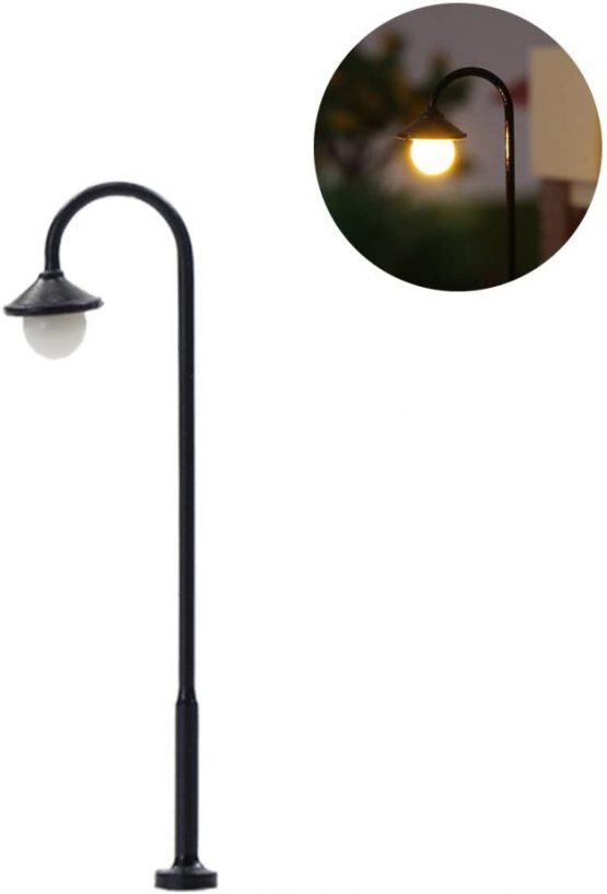 Evemodel LYM13 10pcs Model Railway Led Lamppost Lamps Street Lgihts N Scale 4.5cm 12V New - Image 2