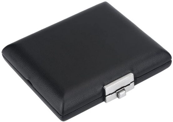 Tbest Bassoon Reeds Case, PU Leather Cover Black Bassoon Reed Container Box Case with Slots replacement for 3pcs Reeds - Image 3