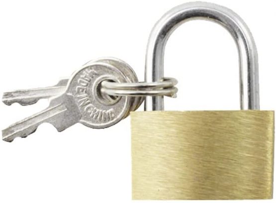 com-four® 5x Mini Luggage Padlock - Luggage Lock Made of Brass - Small Baggage Lock for Suitcases, Travel Bags and Travel Cases - Image 2