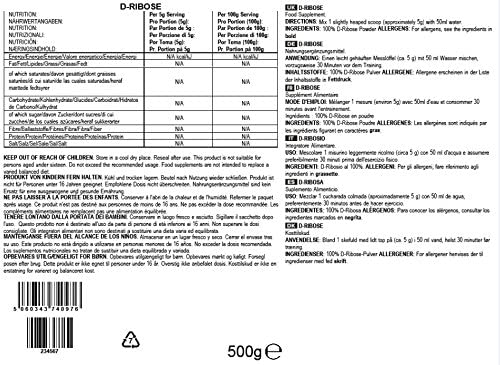 Bulk Pure D-Ribose Powder, 500 g, 500 g (Pack of 1) - Image 2
