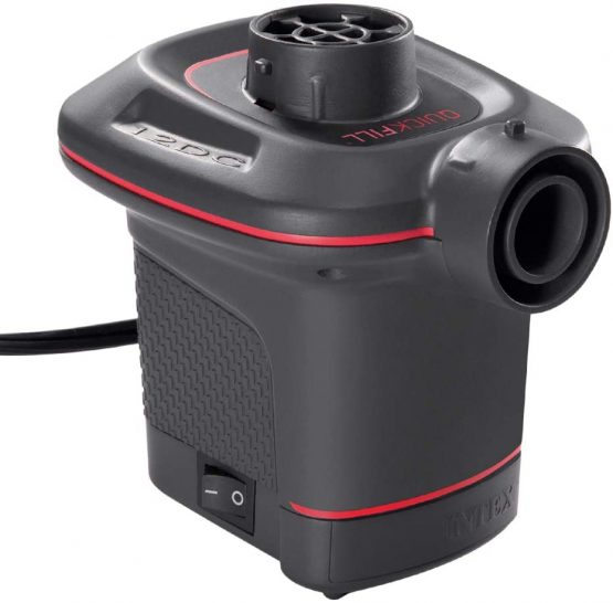 Intex 66636 12 Volt Quick-Fill Dc Electric Pump-Just Plug into Car 12v Socket, Black and Red - Image 2