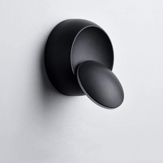 LED Wall Light Rotatable 350 Degree Modern Indoor Wall Lamp Adjustable Angle Lighting Direction Wall Sconce Lighting Fixtures for Living Room Bedroom Bathroom Room Hallway, Warm White (5W, Black) - Image 2