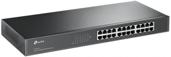 TP-Link 24-Port 10/100Mbps Unmanaged Ethernet Switch, 19-inch Rack-Mount, Steel Case(TL-SF1024)