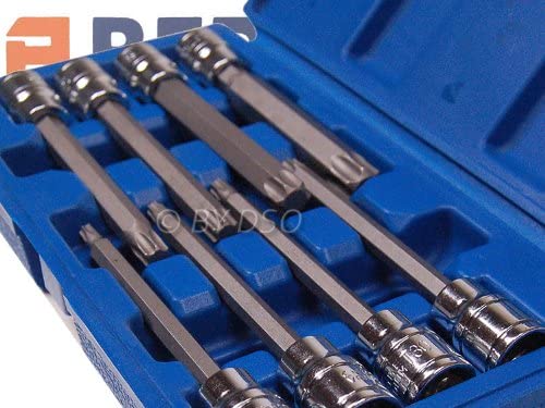US Pro Bergen 8PC 3/8" Dr. 110mm Long Torx Bit Socket Set T25 - T60, White-a95, Variety Pack - Image 3