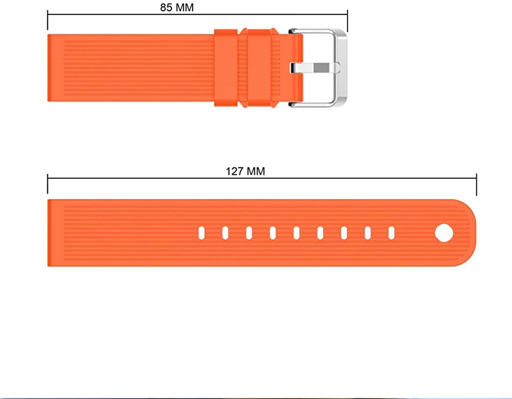 Watch Strap Compatible for Garmin Vivomove Sport/ Vivomove3/ Vivoactive3/ Forerunner55 Smartwatch, Silicone Watchbands - Image 3