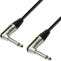 Adam Hall 4 Star Series 1.5m Rean 6.3mm Angled Jack Mono to 6.3mm Angled Jack Mono Instrument Cable