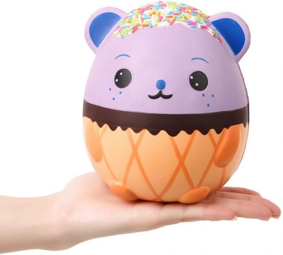 Anboor 5.5 Inches Squishies Jumbo Panda Egg Creamy Candy Ice Cream Slow Rising Scented Kawaii Squishies Animal Toy for Collection,1 Pcs - Image 2