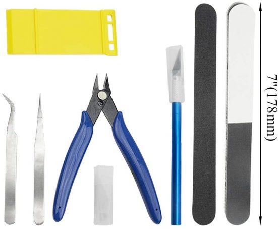 WMYCONGCONG 8 PCS Gundam Model Tools Kit Modeler Basic Tools Hobby Building Tools Kit for Buildings Cars Airplanes Model Assemble Building Repairing and Fixing - Image 2