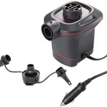 Intex 66636 12 Volt Quick-Fill Dc Electric Pump-Just Plug into Car 12v Socket, Black and Red
