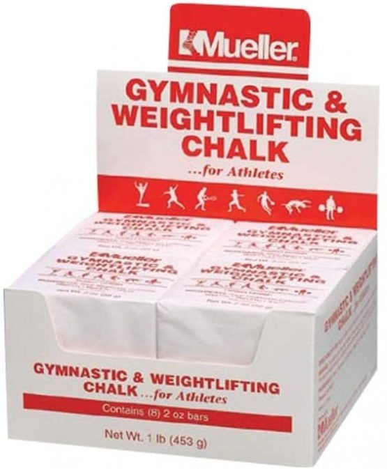 MUELLER Unisex's Weight Lifting Chalk, White, Single 2oz Block