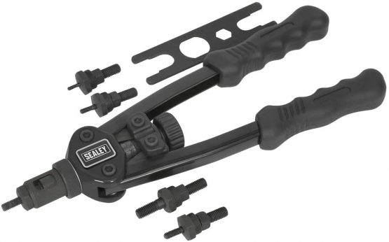 Sealey AK3984 Short-Arm Threaded Nut Riveter, 128mm x 313mm x 285mm
