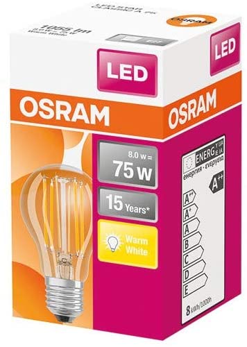 OSRAM 4058075112360 LED Bulb, Transparent