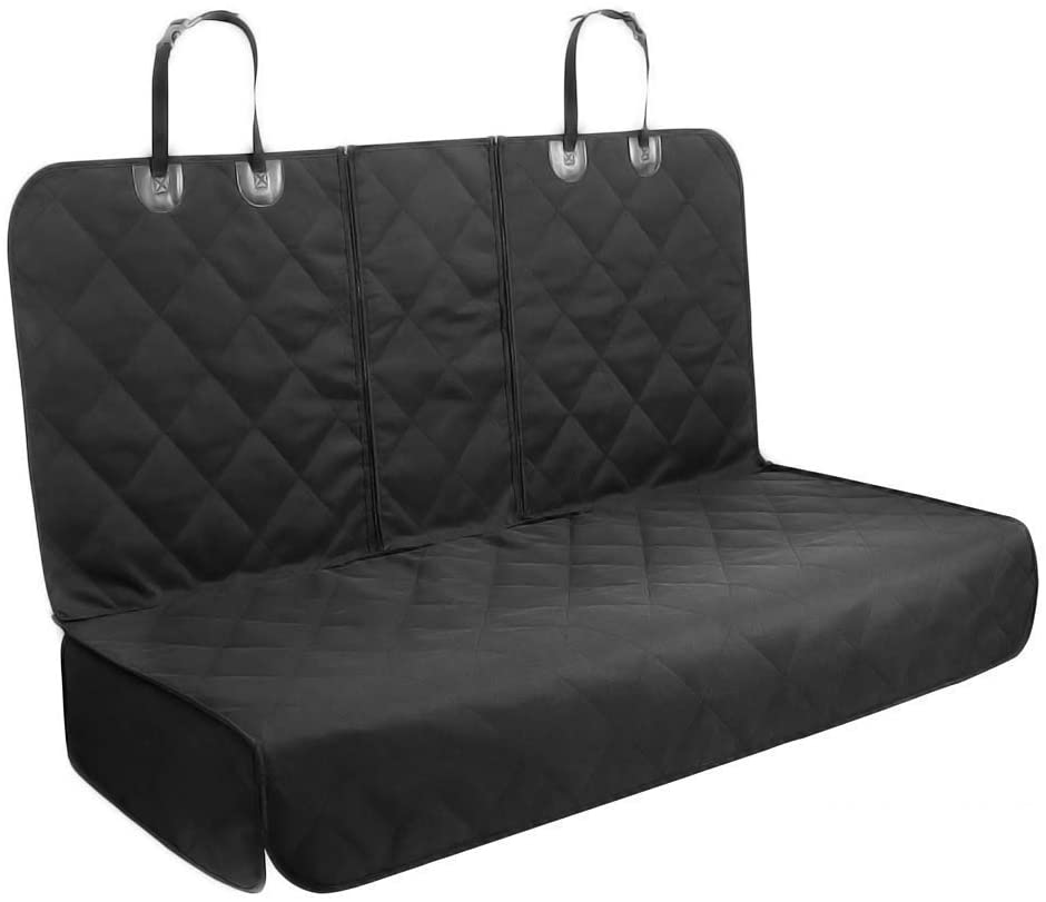 AMZPET Dog Car Seat Cover (Universal: 133cm) - Waterproof, Non-slip & Scratch-Proof - Not Isofix Compatible