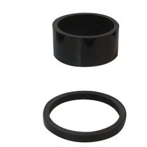 6PCS Light Weight UD Carbon Bright Black Headset Spacers 1 1/8"-2mm,3mm,5mm,10mm,15mm,20mm