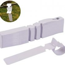QincLing 200 PCS Tree Tags, Waterproof Tree Labels White Nursery Plant Labels Markers Garden Tags Plastic Wrap Around Hanging Tags Garden Markers Loop Lock Labels Garden Labels