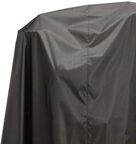 QEES Drum Set Dust Cover, Electronic Drum Kit Water-Resistant Nylon Cover With Sewn-in Weighted Corners, Drum Sets Accessories JJZ1426, Black (80 x 108 inches) - Image 2